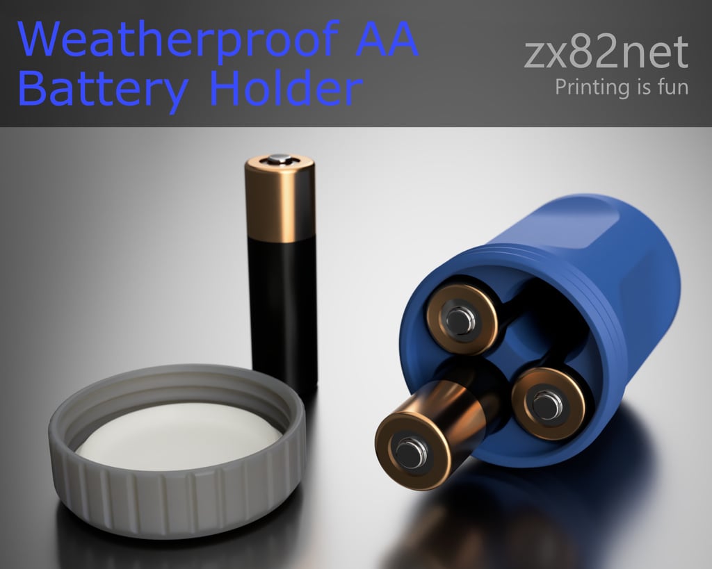 Weatherproof AA Battery Storage