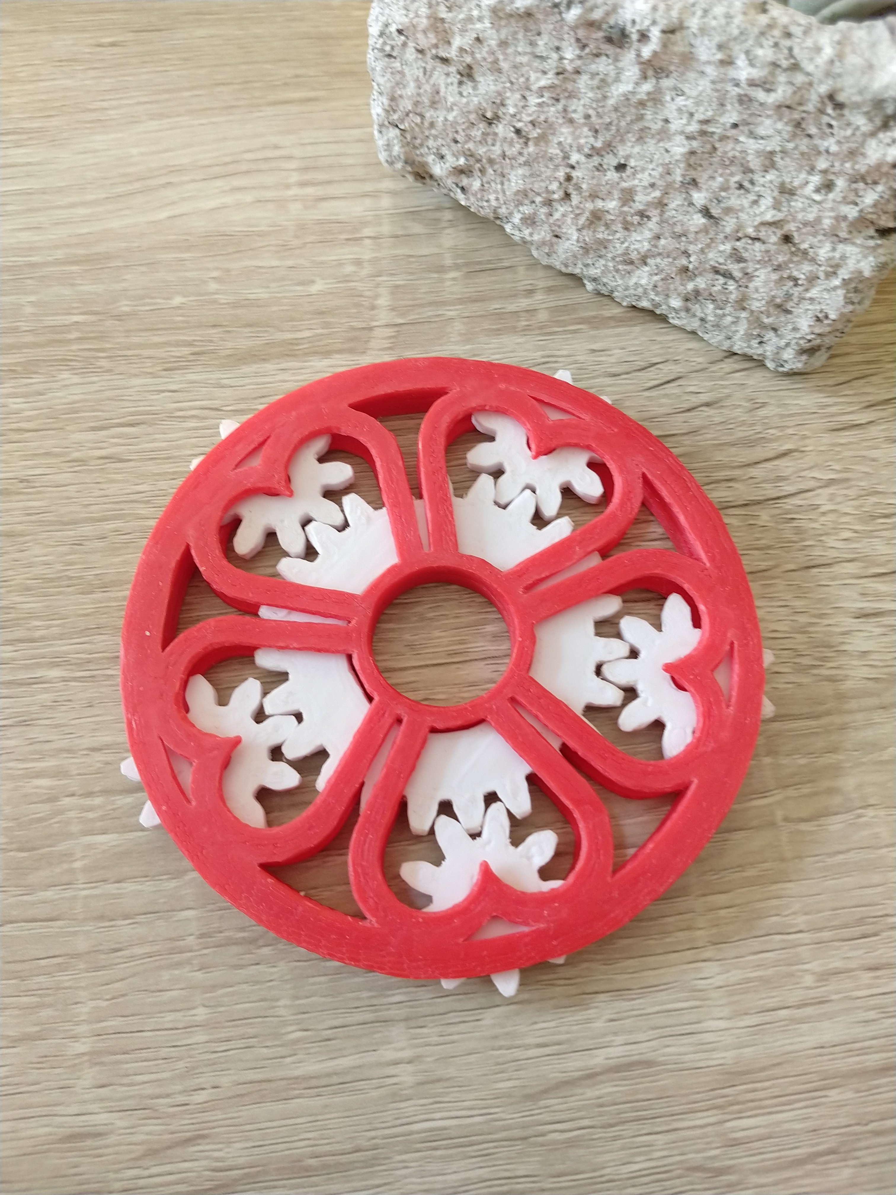 sakura / heart shape coaster