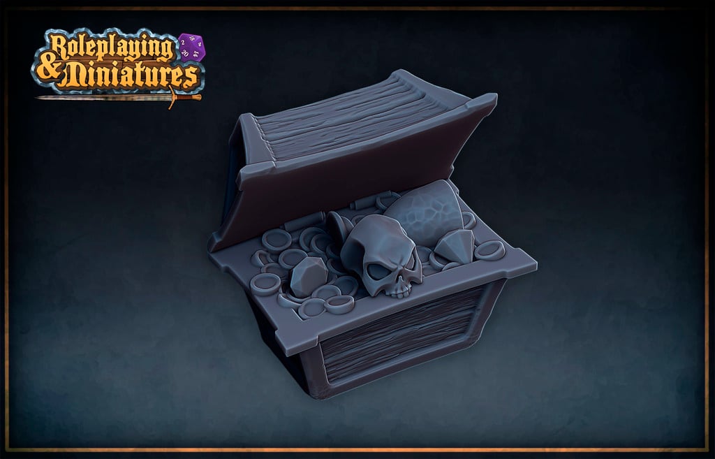 Treasure Chest & skull (From "Treasure Chambers" set)