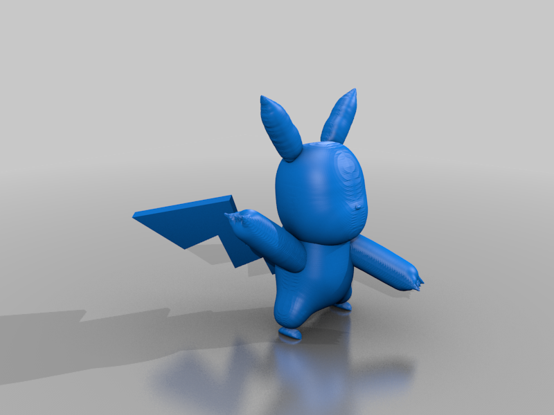 Pikachu 3D Model STL Format