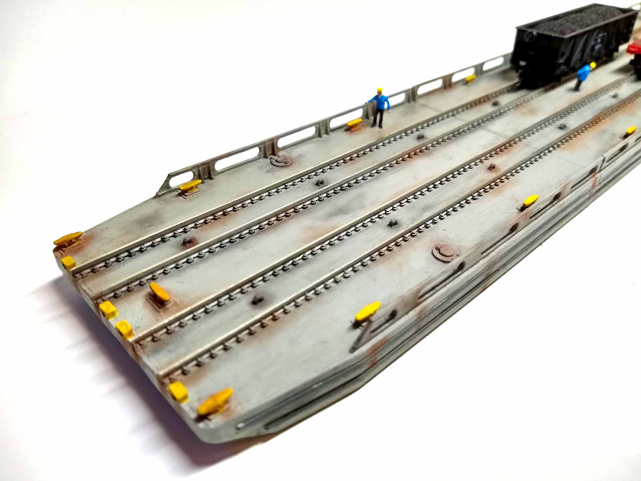 N Scale Rail Car Float or Barge