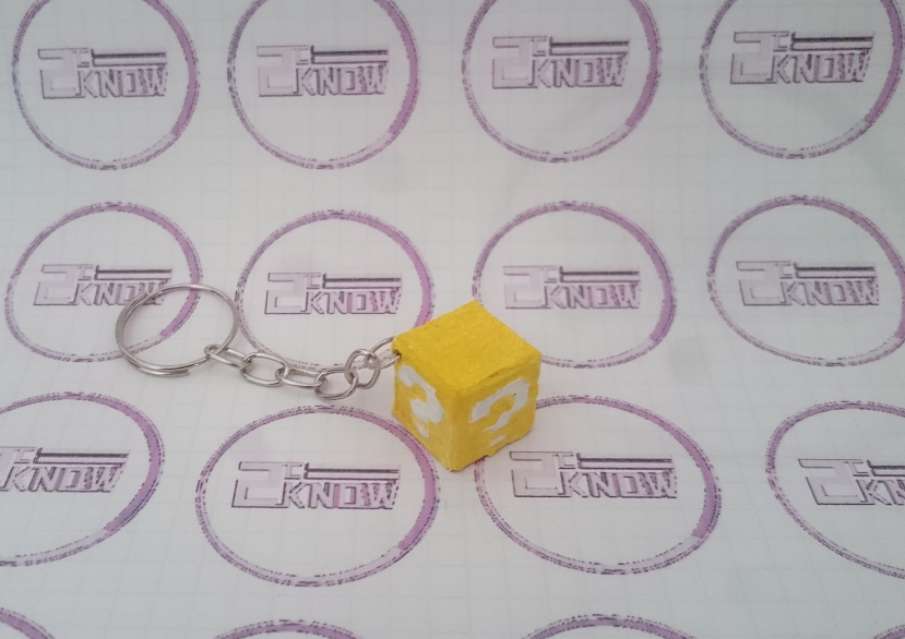 Mario Question Block Keychain