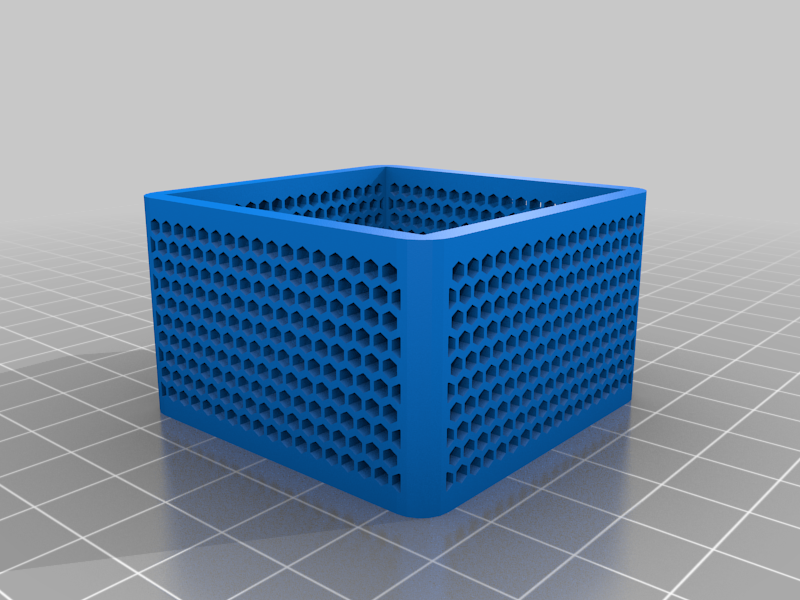 Honeycomb box for 3D printer retraction testing