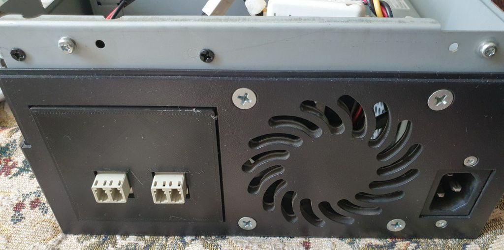 External LTO Tape Box SCSI to FC back panel
