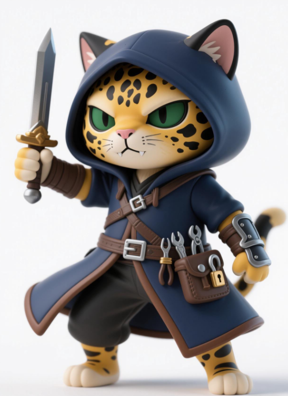 Tabaxi Rouge Chibi