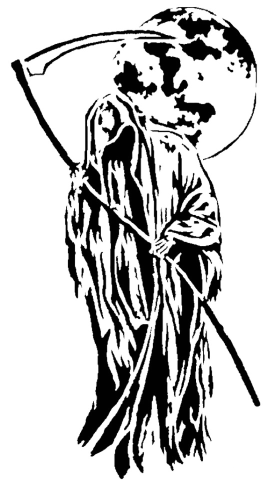Grim Reaper stencil 20