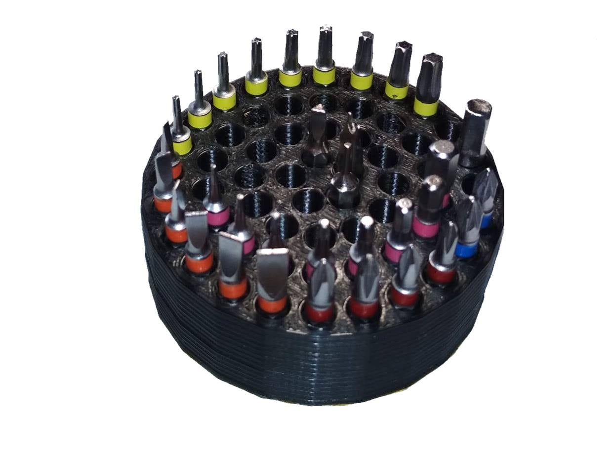 Small Screwdriver Bit Case for 59 Bits (Ø50mm)