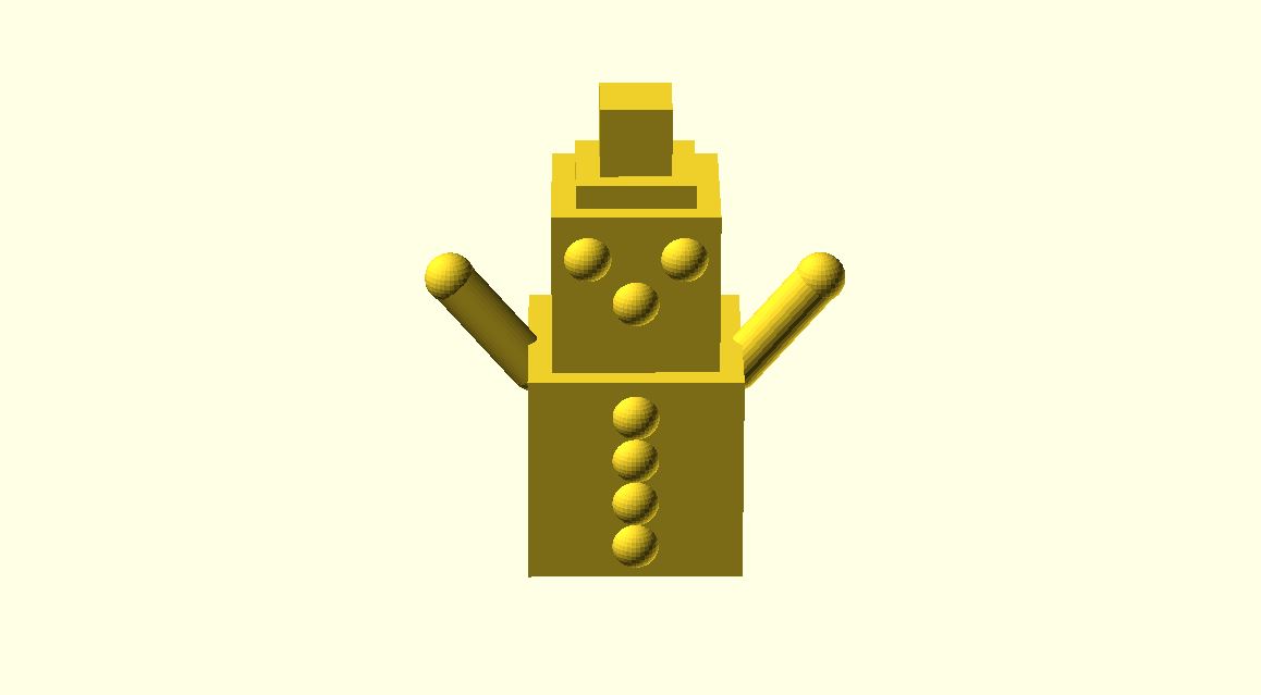 Customizable Robot Snowman