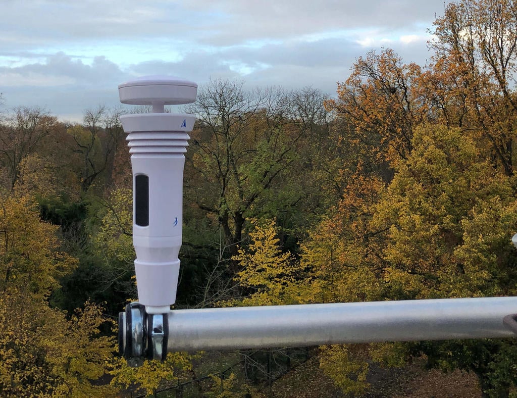 Weatherflow Tempest railing mount for 45mm M8 pipe clamp - Weatherflow Tempest Geländerhalterung für 45mm M8 Rohrschelle