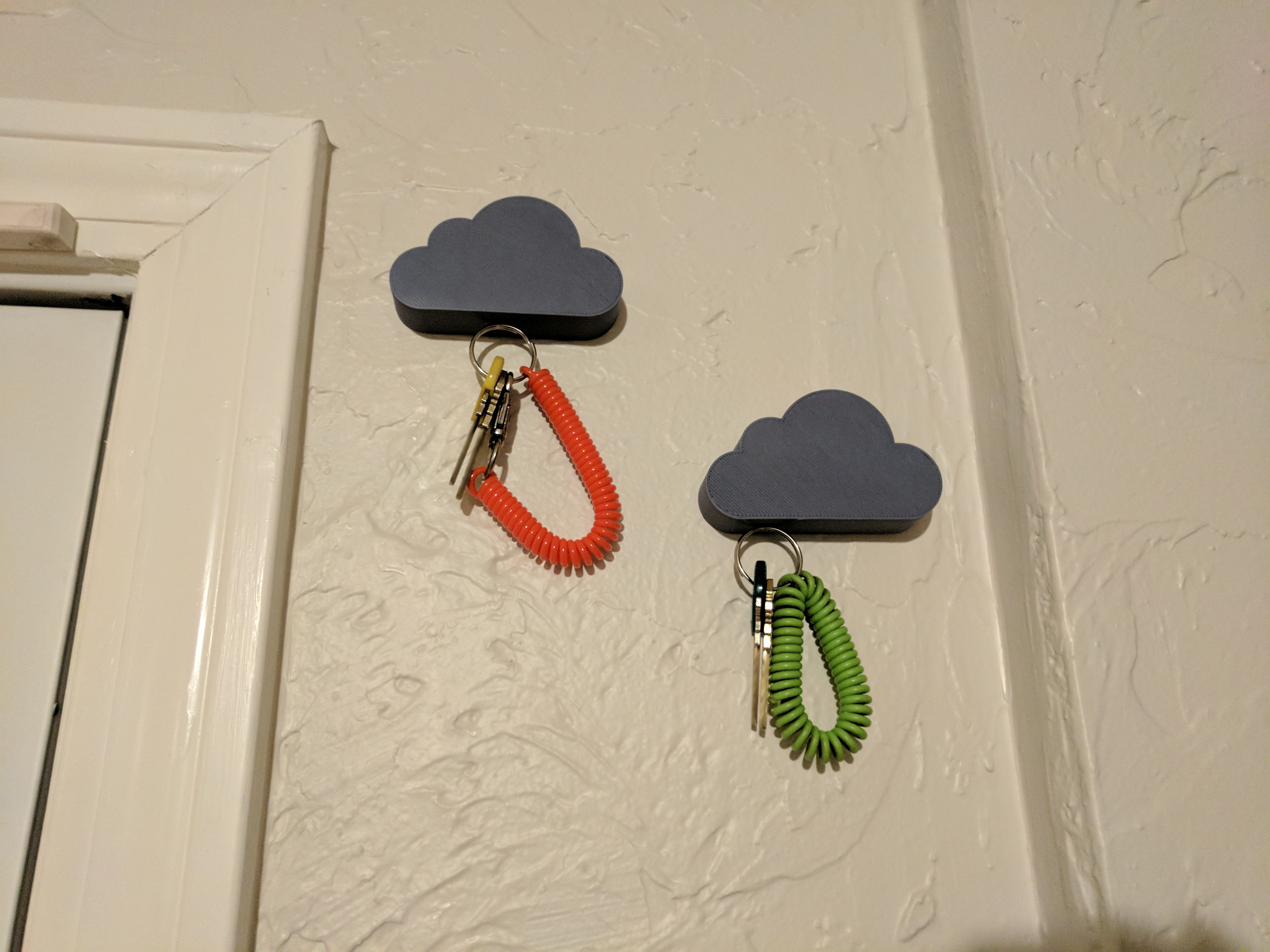 Cloud magnetic key holder