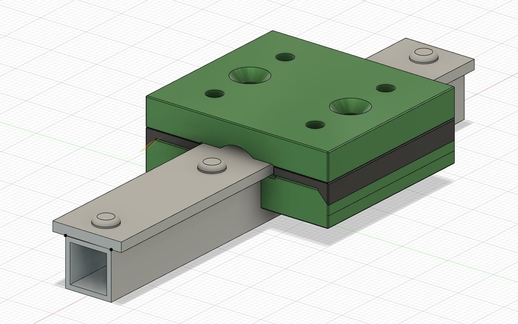 3DP linear bearing (recirculating) and DIY linear rail (old version) 