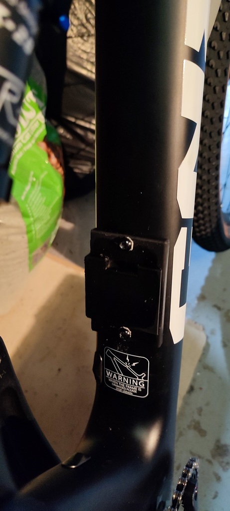 Bike light battery pack holder