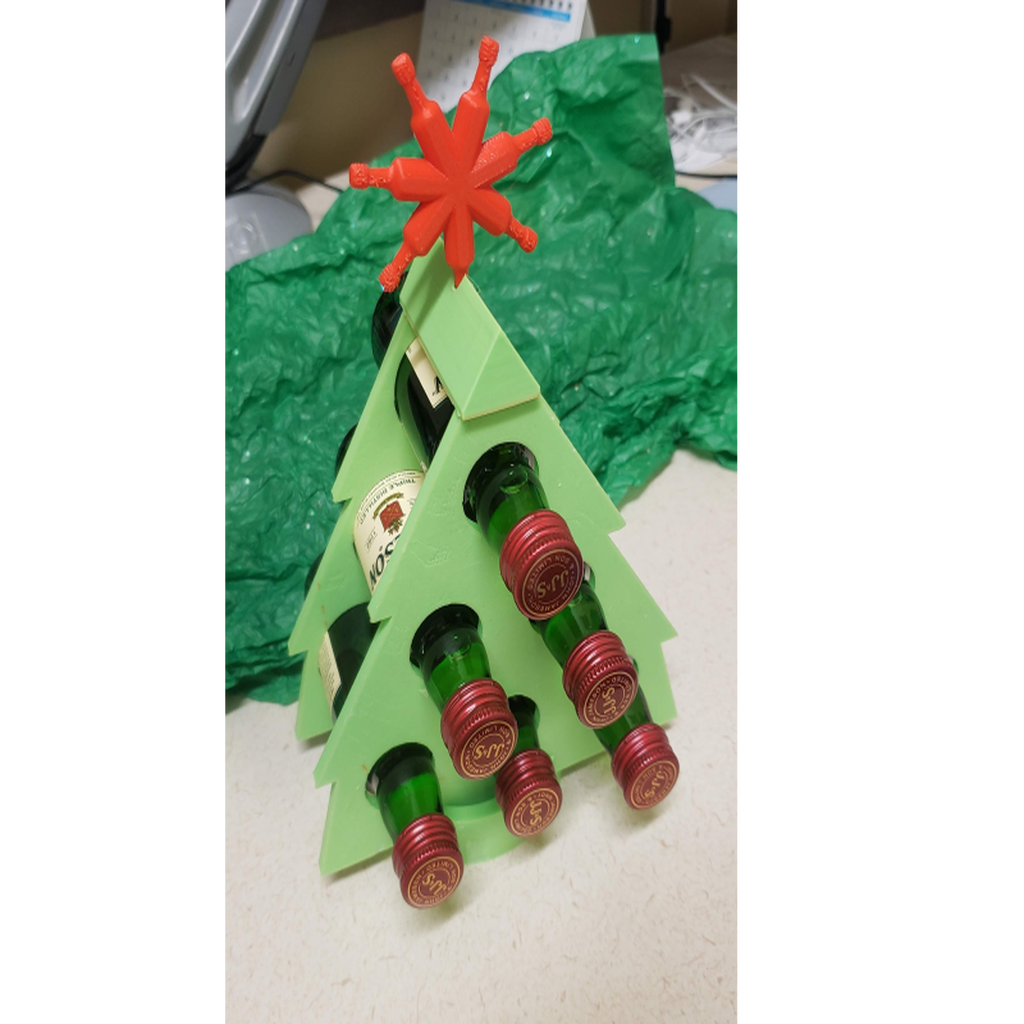 Mini-Bottle Christmas Tree