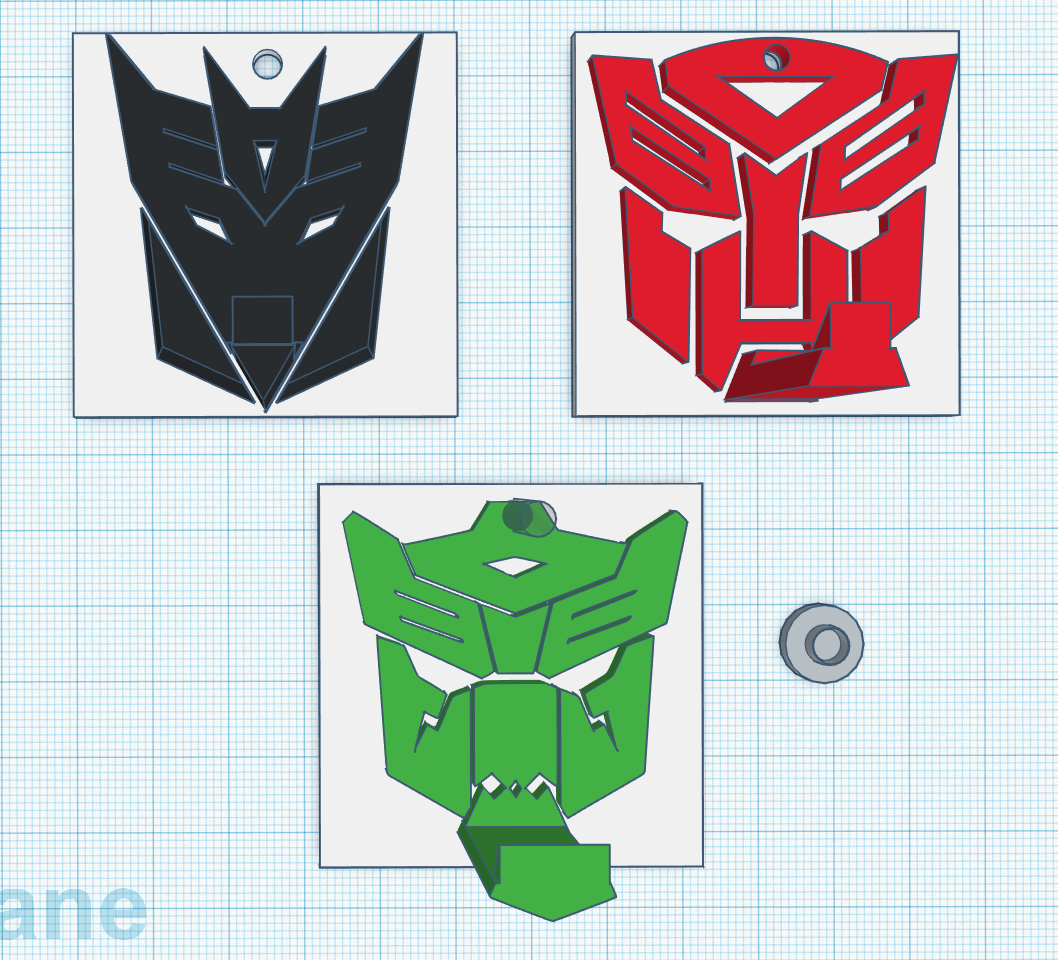 Transformers Logos Hat Hangers Autobot Decepticon Dinobot
