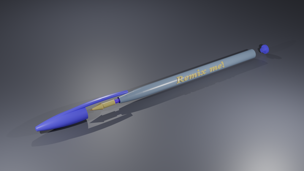 Remixable Pen Mod for Bic™ Crystal™ type pens