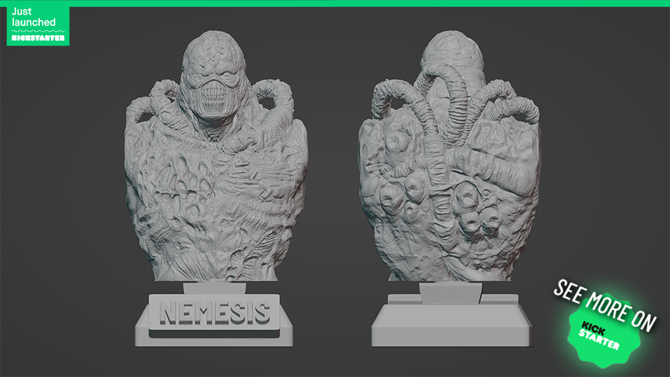 NEMESIS ULTRA-DETAILED SUPPORT-FREE BUST 3D MODEL