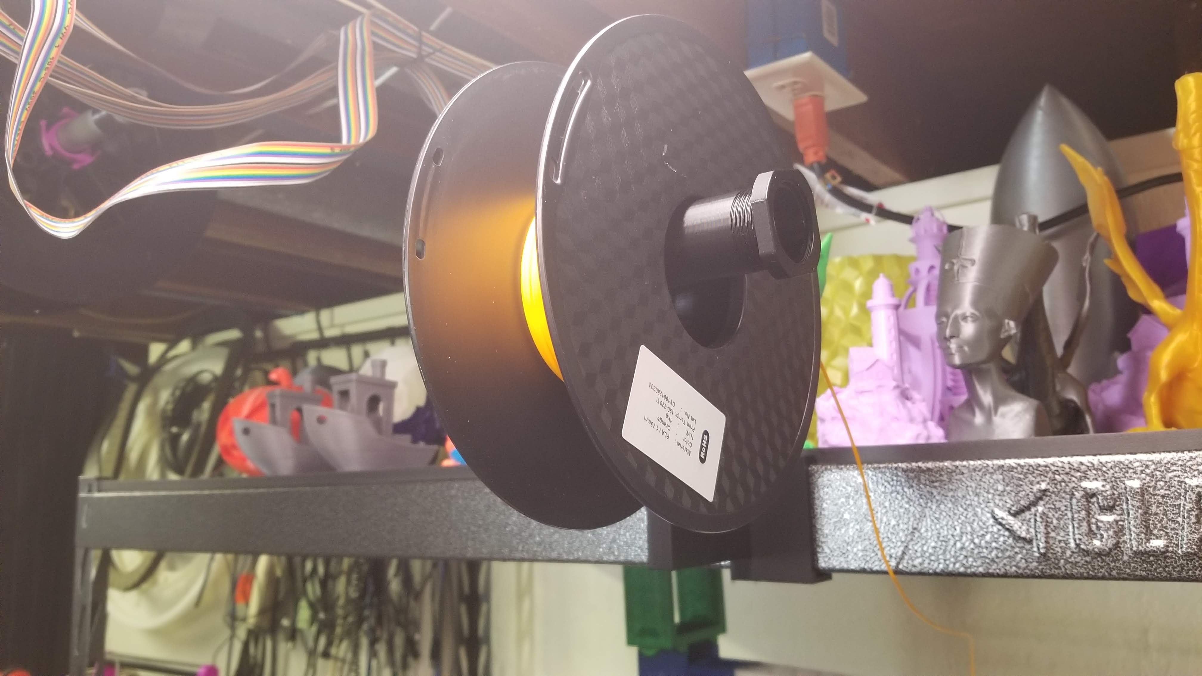 Gladiator shelf spool holder