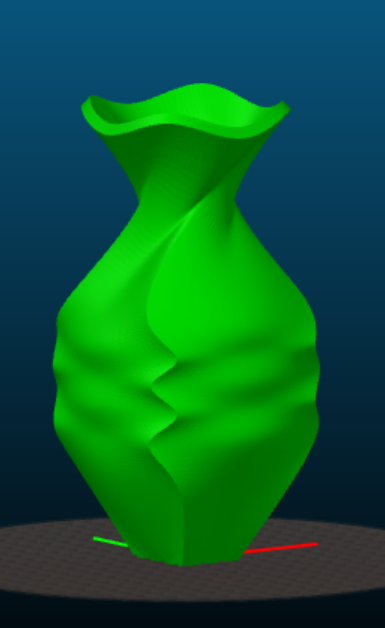 Sculpted vase