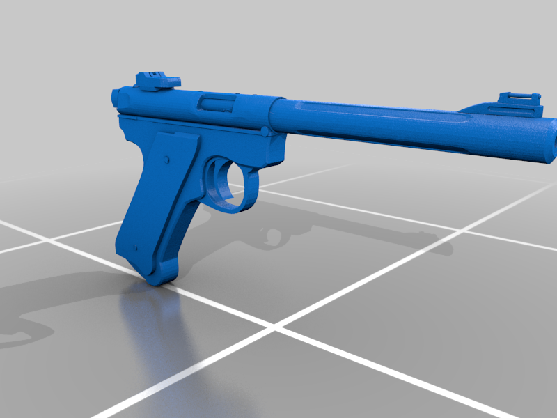 Ruger Mk IV detailed - export from sketchfab and repaired 