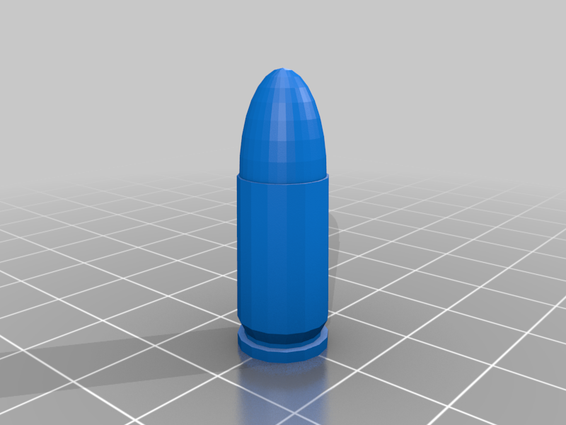 9mm Bullet with Pin Hole
