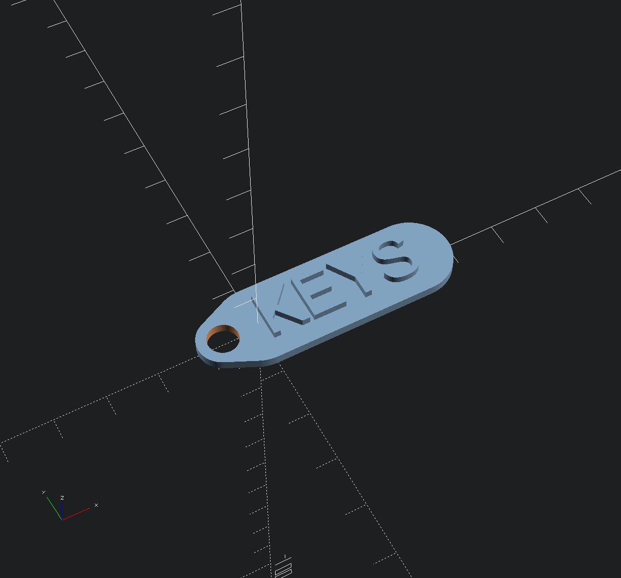Customizable key chain tag