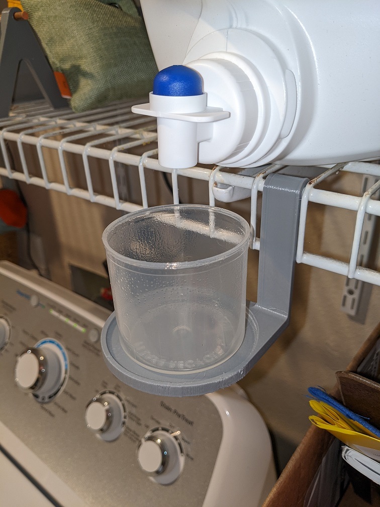Detergent Cup Holder for Wire Racks