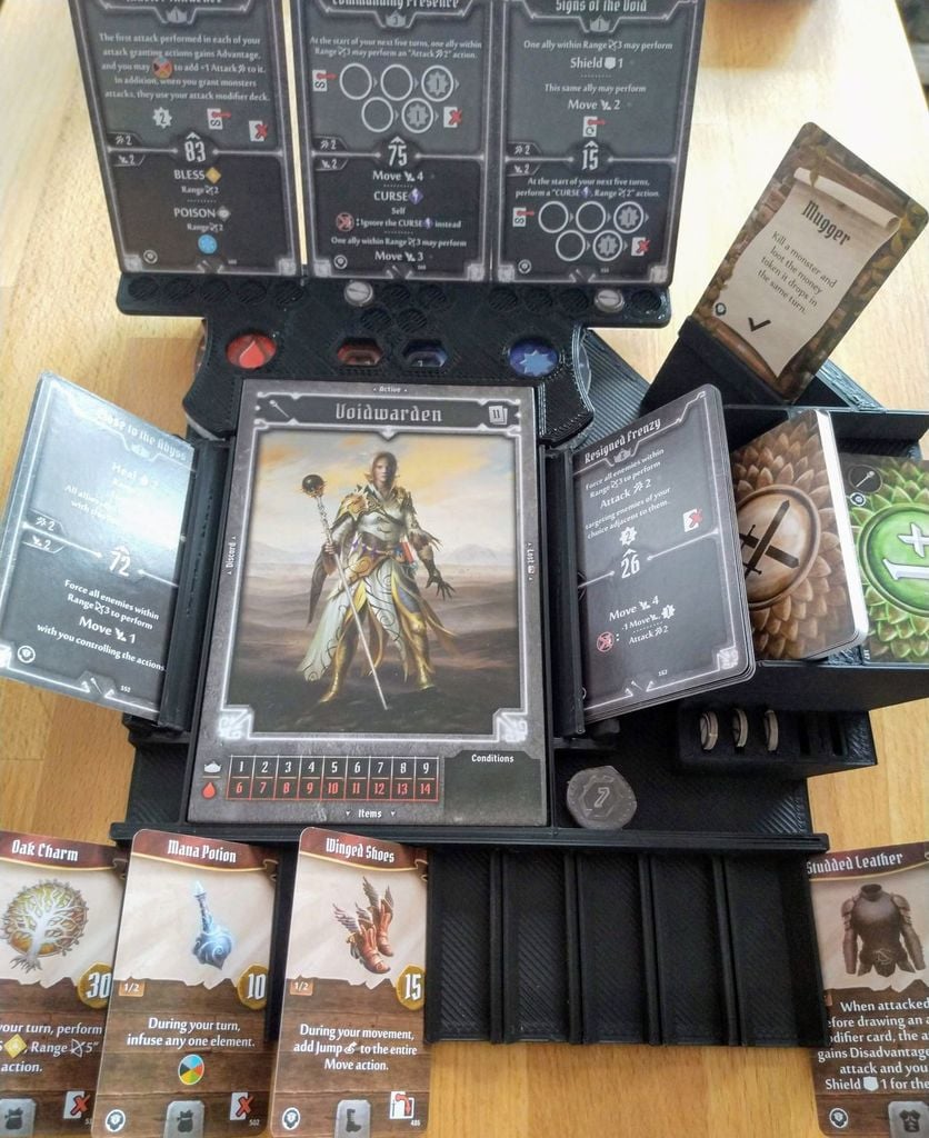 Player dashboard for Gloomhaven Jaws of the Lion