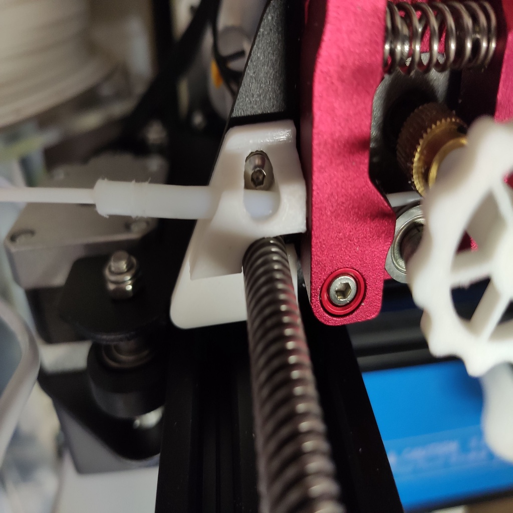 Quiet Non-Squeaky Filament Guide with Bowden Tubing for Ender 3