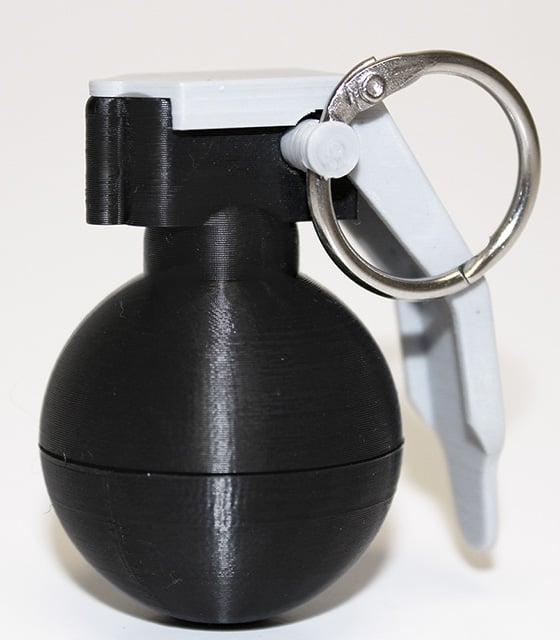 Mini Grenade Key Ring Holder