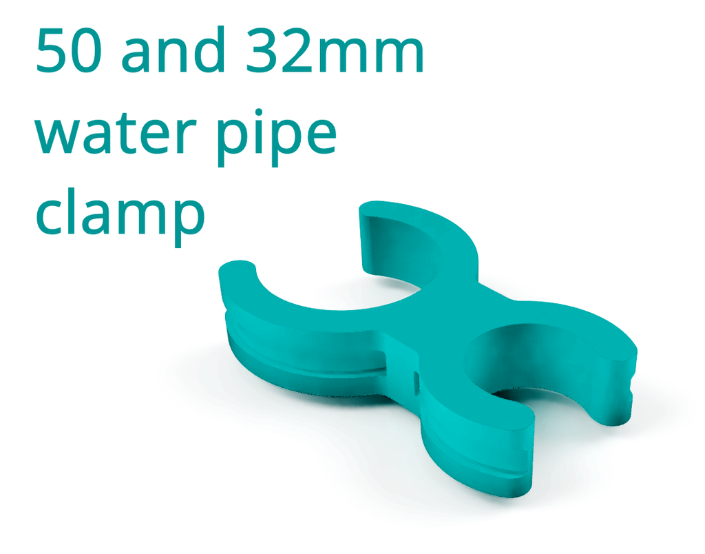 50 and 32mm water pipe mount clamp