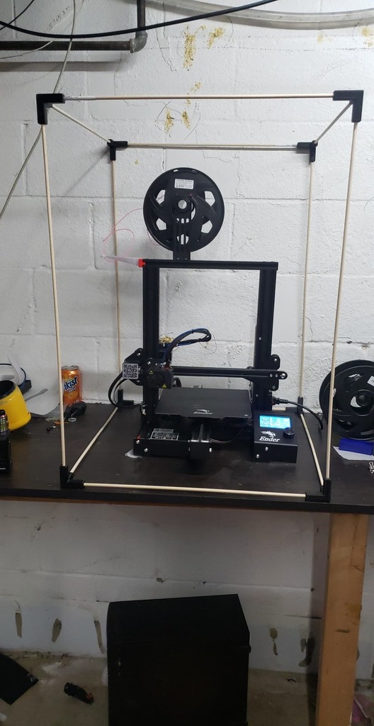 Low cost 3D printer tent