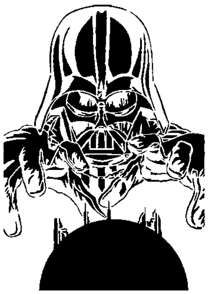 Darth Vader stencil 4