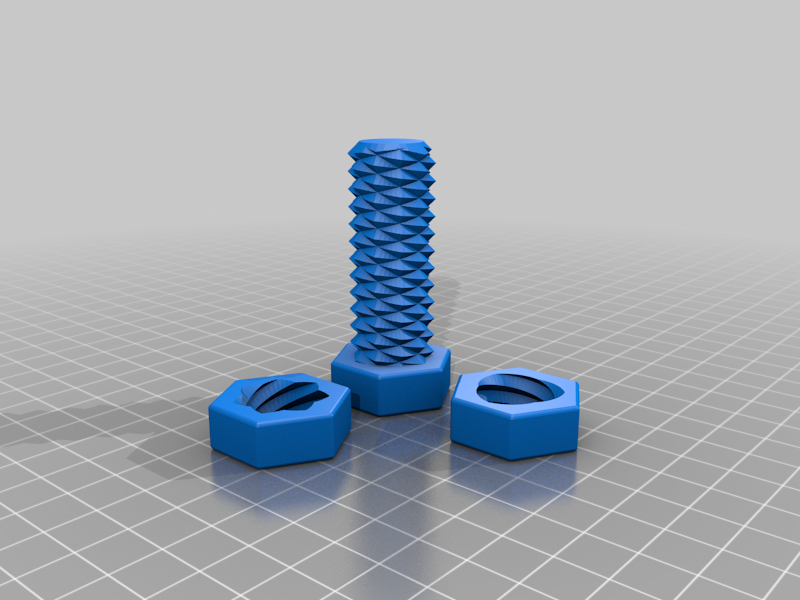 Two-way screw - Create your own with OpenSCAD and Thingiverse Customizer