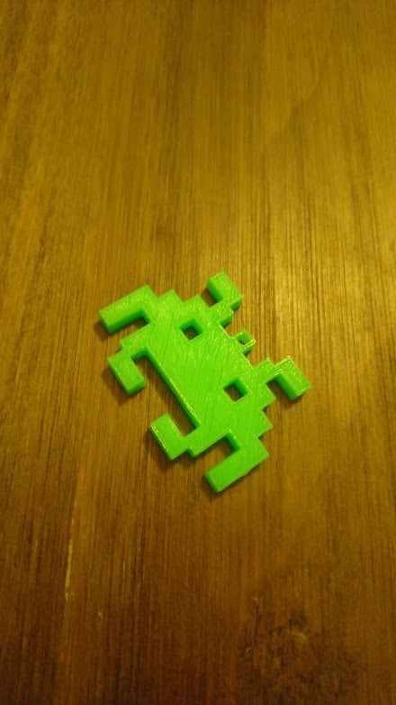 Invader of Space keyring.
