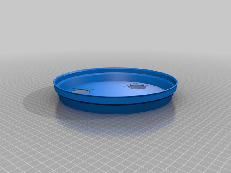 Covered Filament Spool Holder with teardrop shape holes/ 3 hole cover