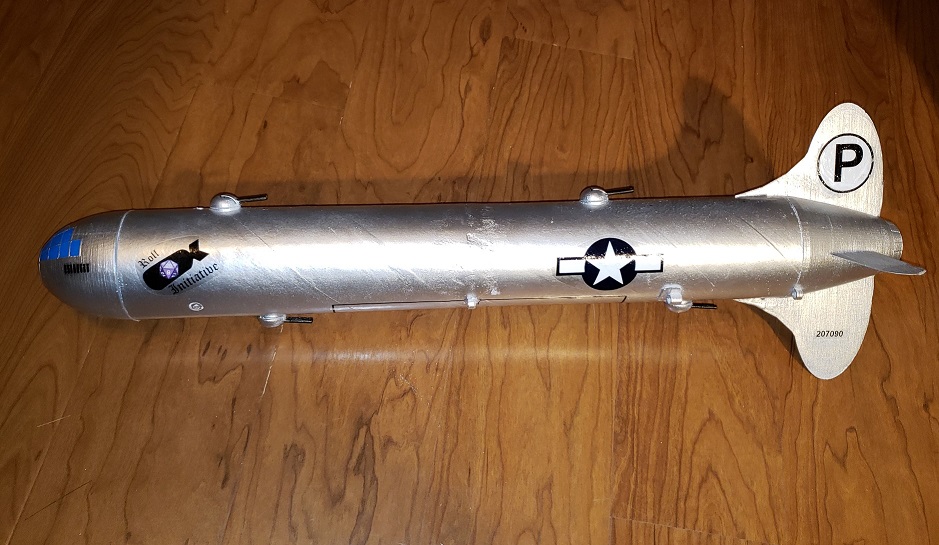 B-29 themed Pringles can rocket