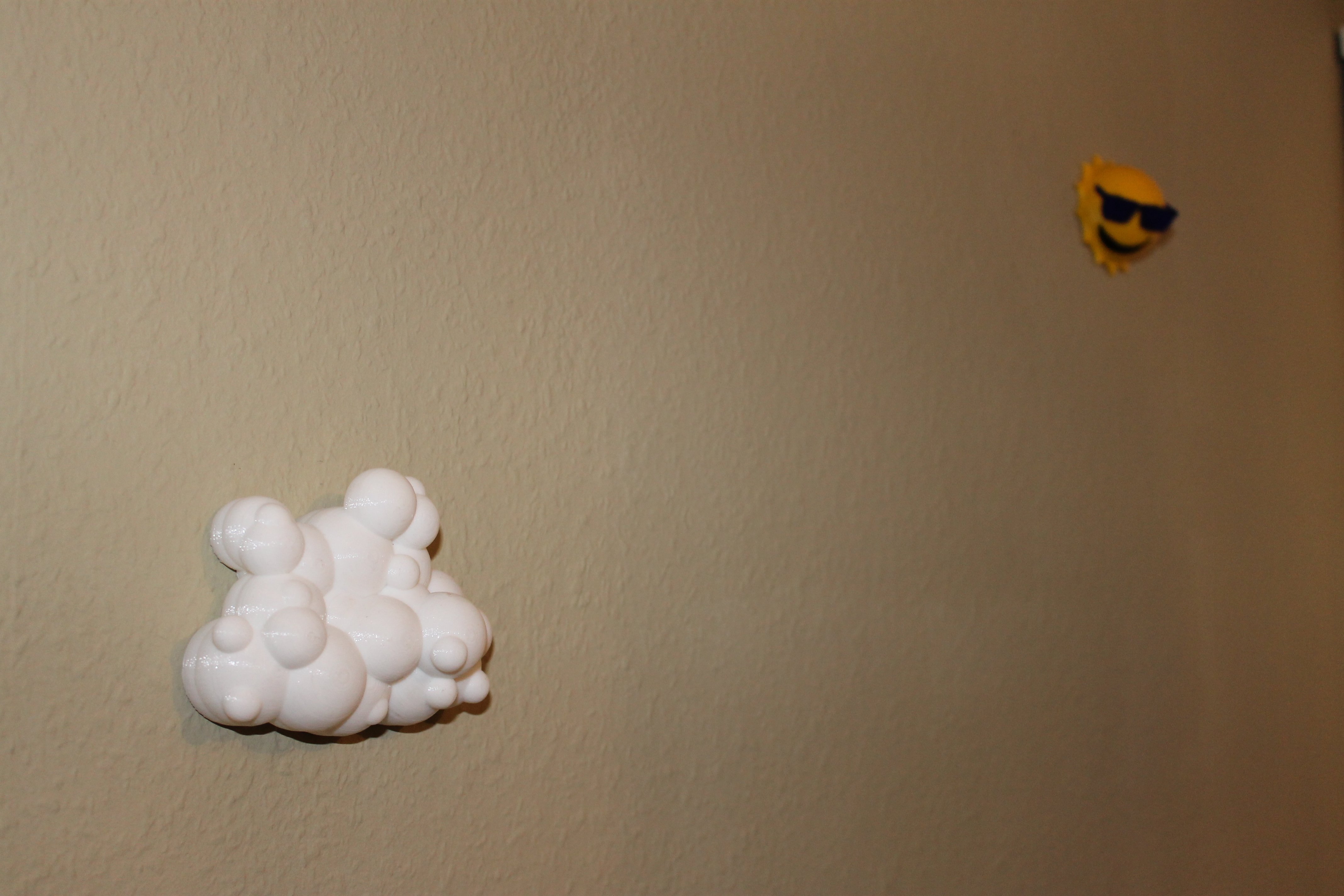 Sun and Clouds 3D Wall decoration