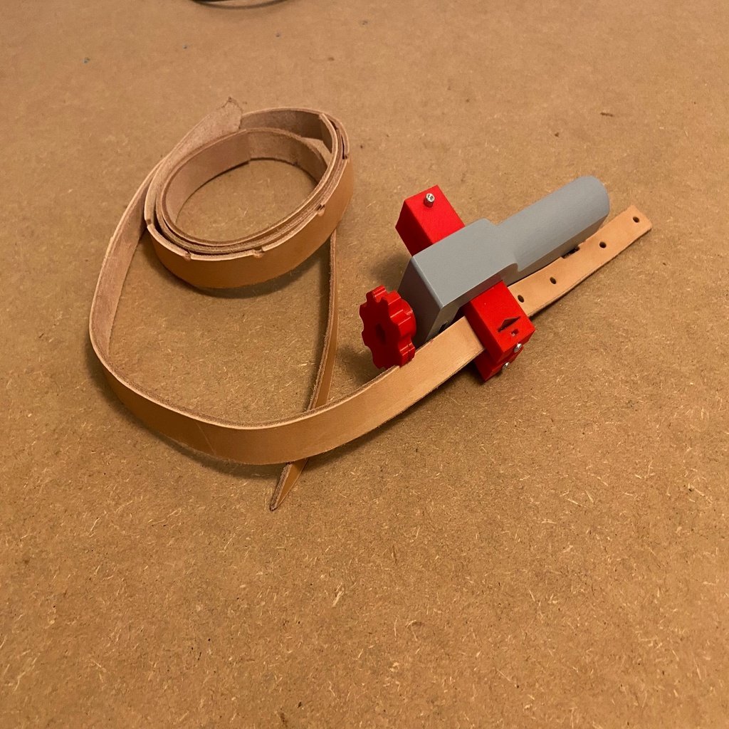 Leather strap cutter