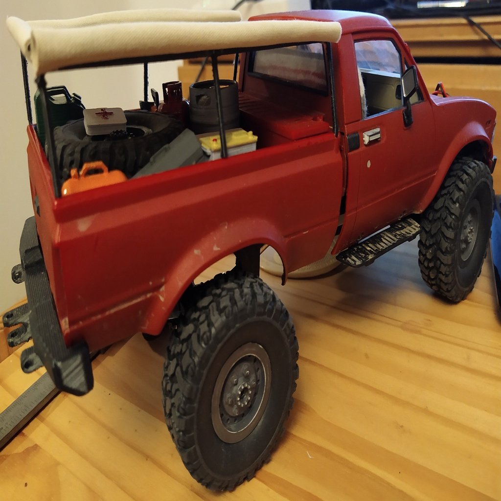 WPL C24 soft top frame with roof rack
