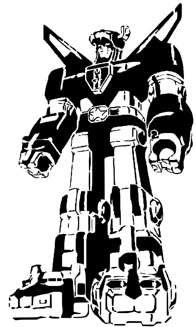Voltron stencil