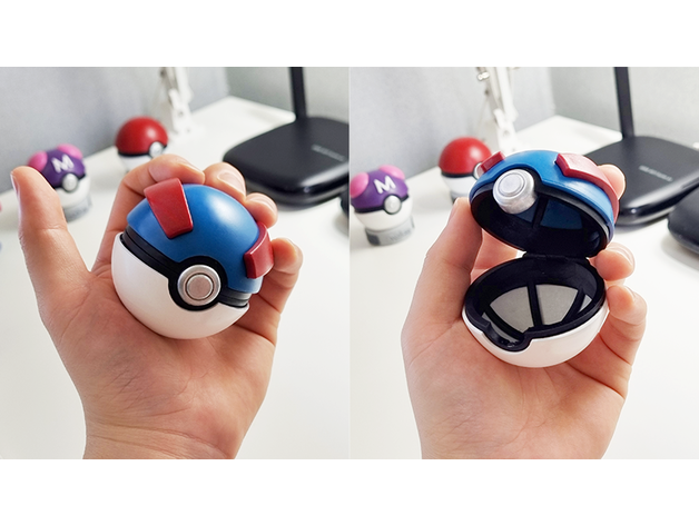 Great Ball Pokeball With Magnetic Clasp