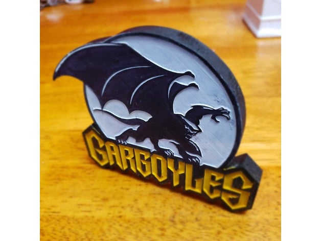 Gargoyles Logo Stand