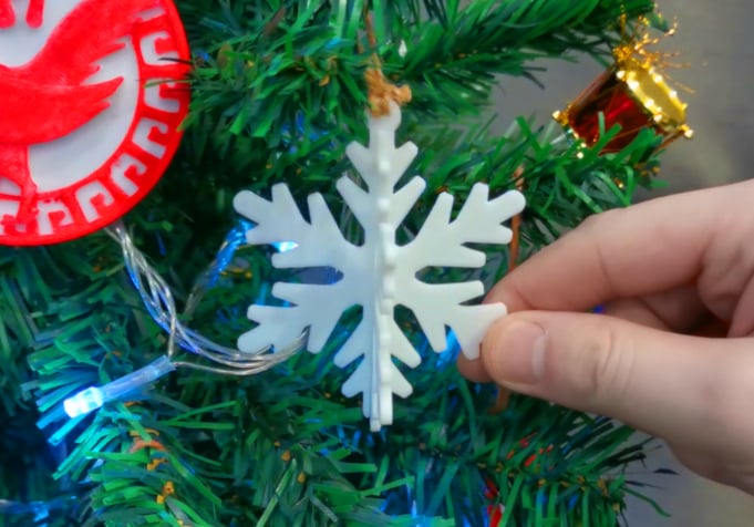 Snowflake Christmas Ornaments (3 Types) 