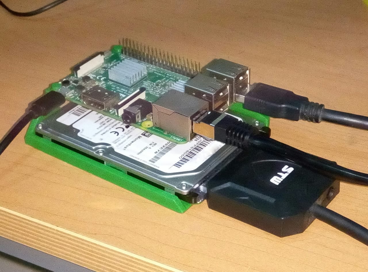 Raspberry PI NAS Tray with Hard Drive Caddy
