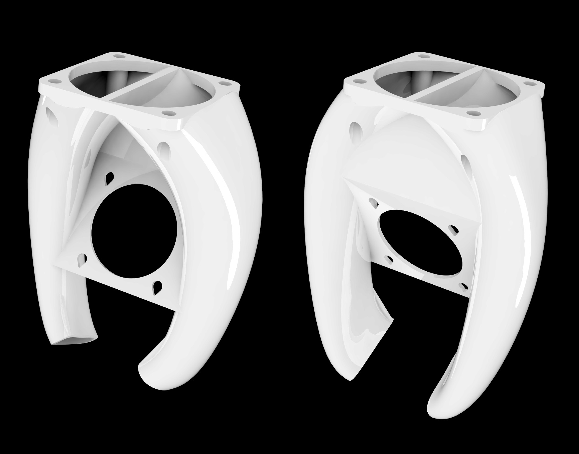 E3d Volcano, 2nd 40mm Fan Duct - Independent Extruder and Print Cooling