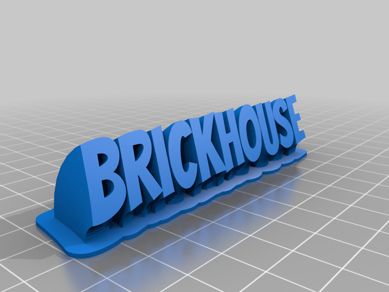 Brickhouse name plate 
