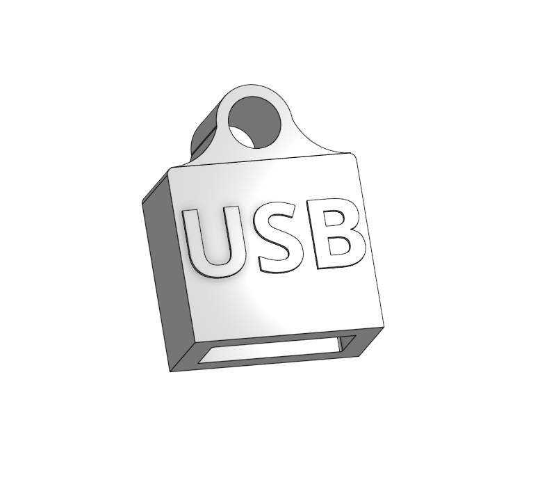 TPU Mini USB Schlüsselanhänger