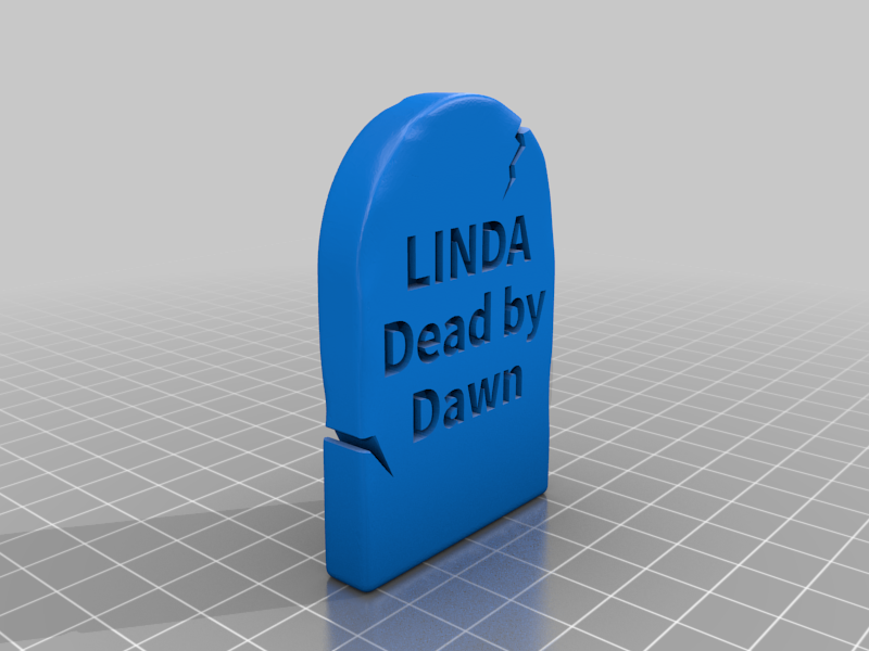 My Customized Head Stone - Linda Dead by Dawn