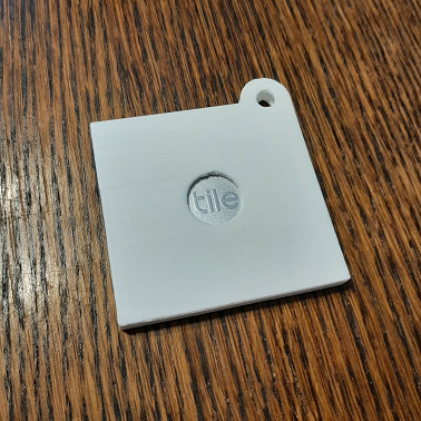 Keychain Holder/Adapter for Tile Slim Bluetooth Tracker