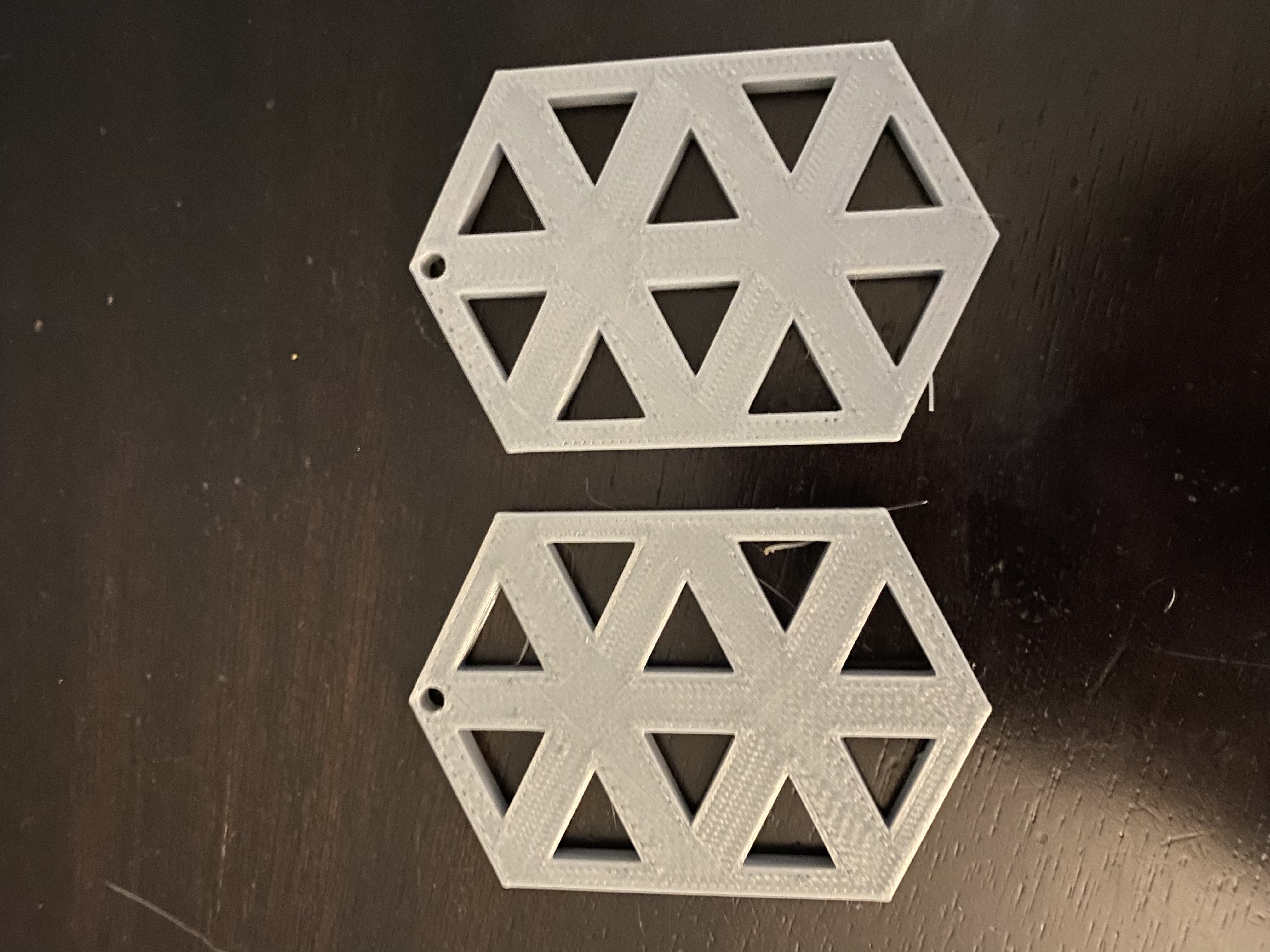 Triangle Pattern Design Earrings